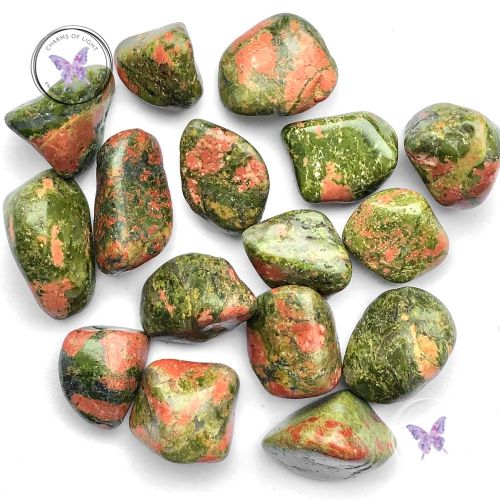 Unakite Tumble Stone - Large